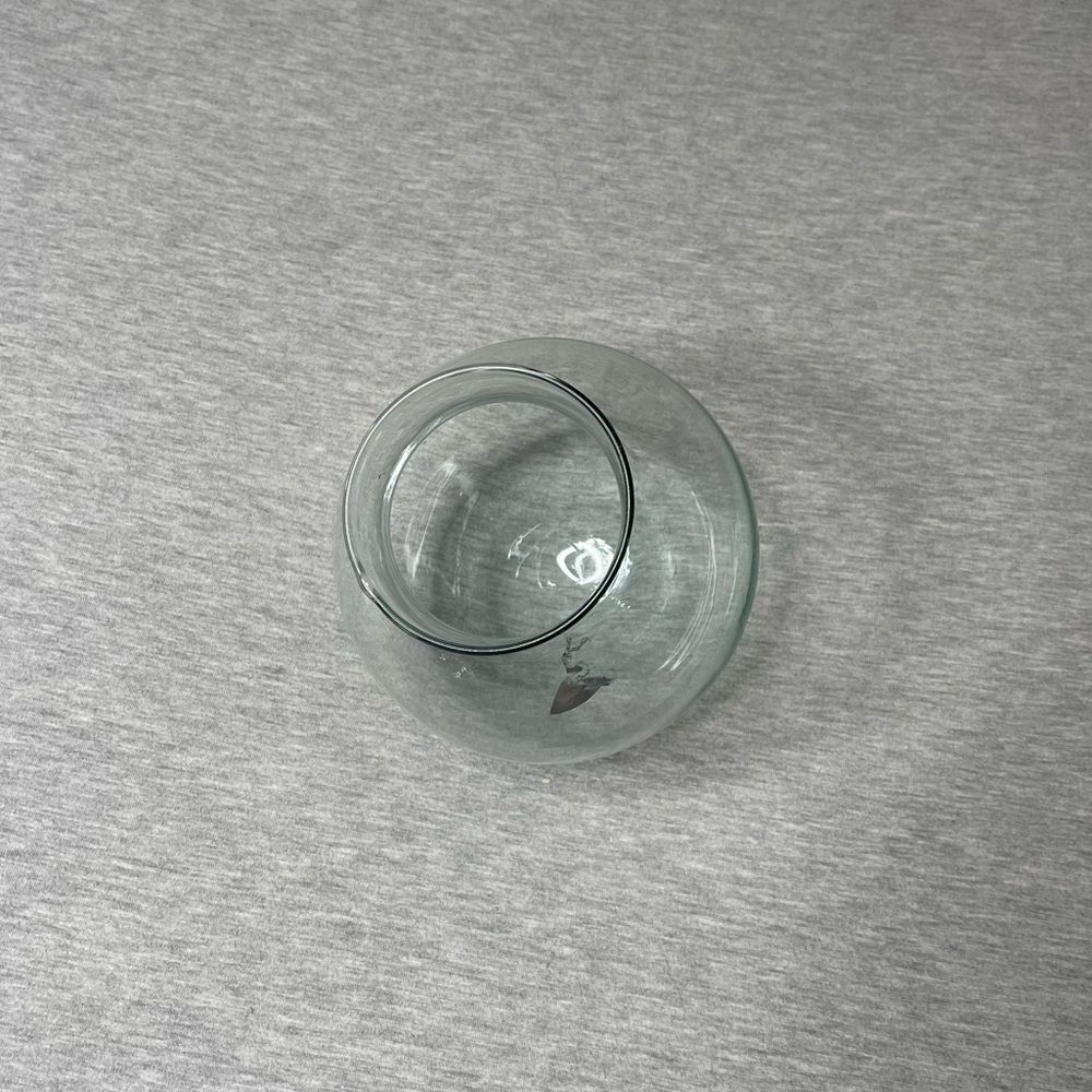 Target 6.5” Rounded Open Top Glass Decorative Vase Bowl